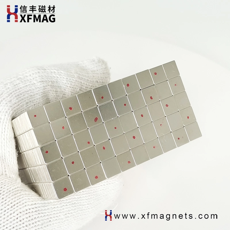 High Performance Rare Earth Small Block Permanent NdFeB Magnet for Sensors with SGS Certificated