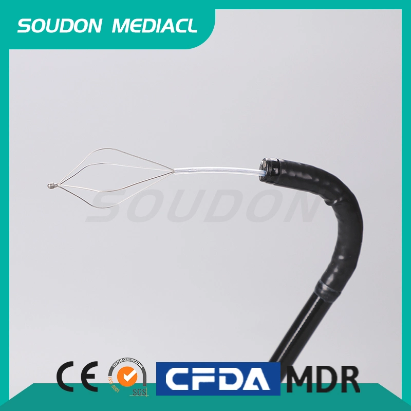 Medical Supplies Disposable Endoscope Instrument Single Use Endoscopy Stone Extraction Basket 1.8/2.3mm Head Openning 25mm or 30mm