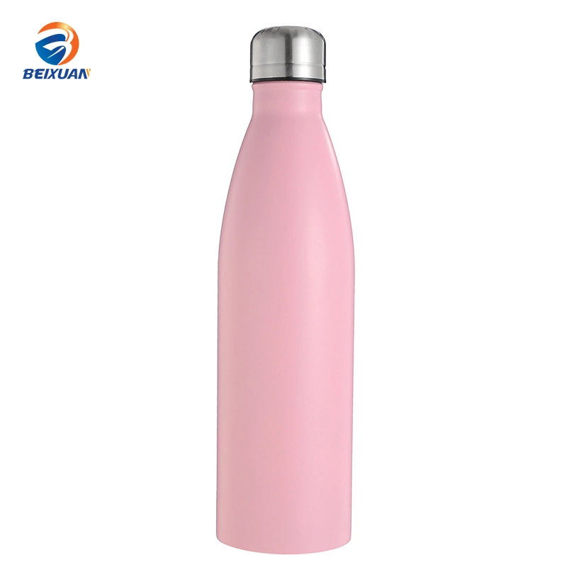 500ml 16oz Outdoor Sports Water Bottle Bicycle Sports Single Wall Stainless Steel Water Bottle Art Design