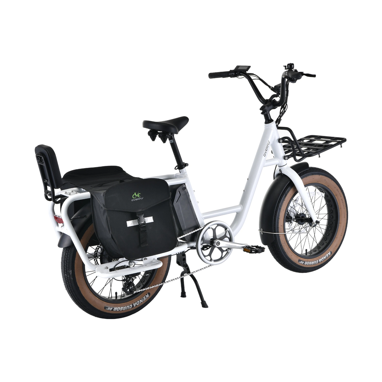 UTI 500W 48V 20" White Mini Electric Cargo Ebike