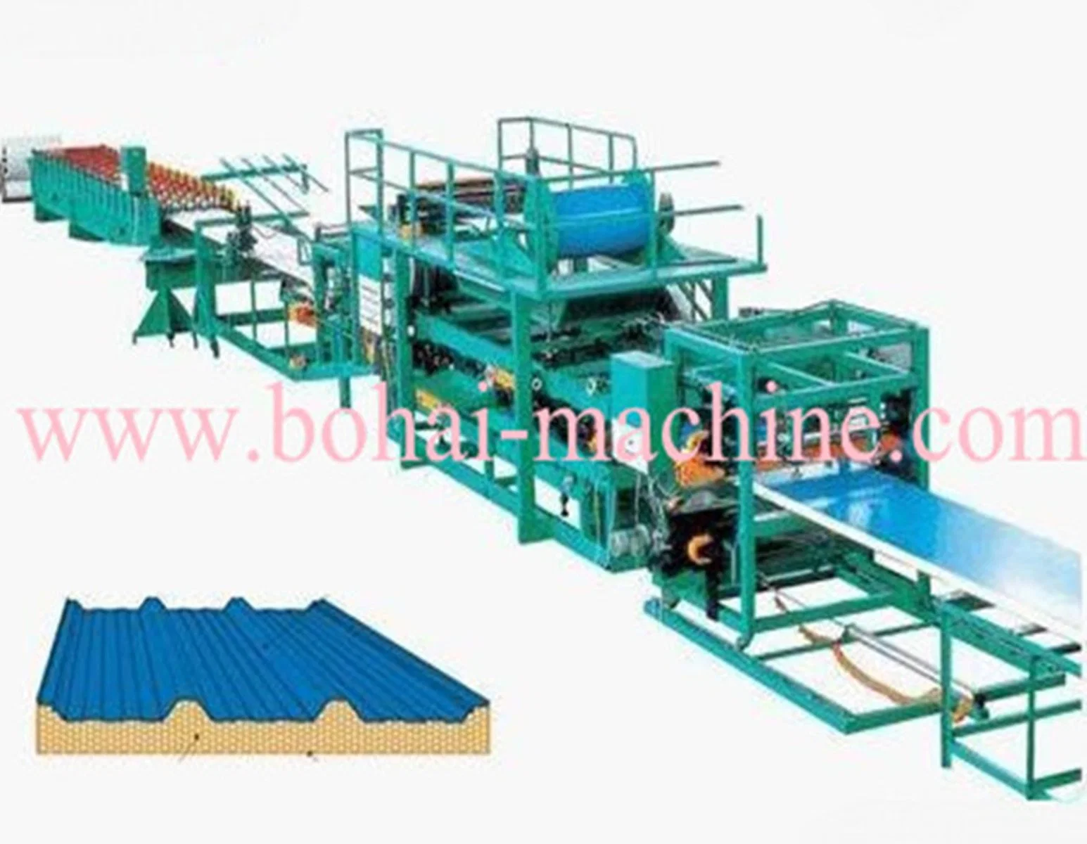 Bh Sandwich Panel Wall & Roof Roll Forming Machine / Colored Steel Made to Order Discount Price