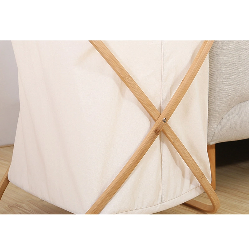 Wholesale/Supplier Carbonized Fine Bamboo Cloth Laundry Bin Storage Folding Basket