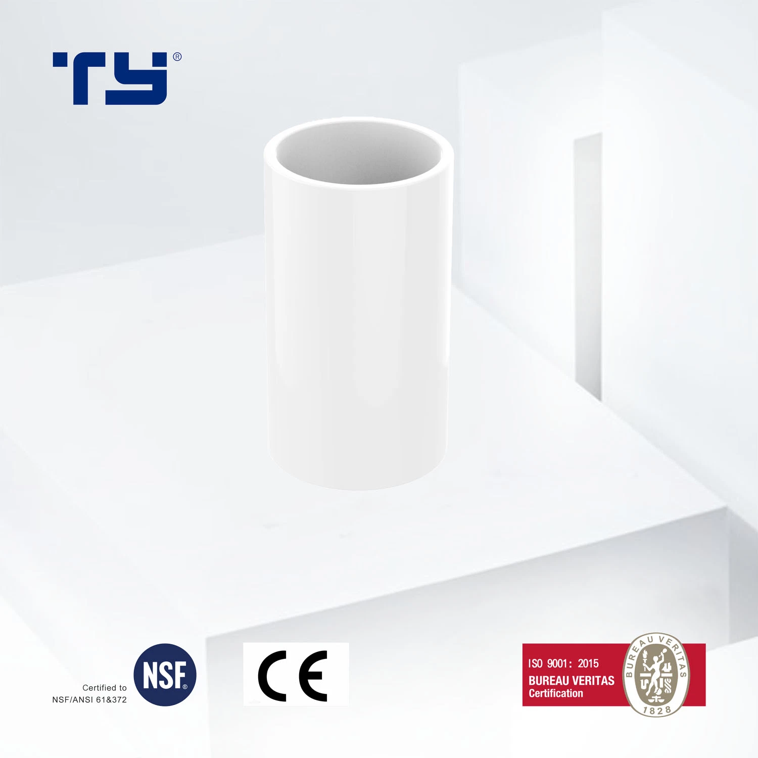 Aislante de PVC-U Conexiones de la junta del tubo de conductos eléctricos