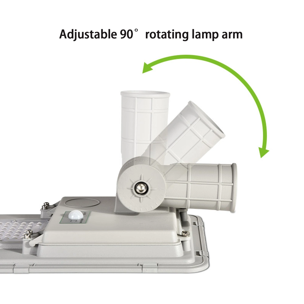 High-Class Super Brightness Large Battery Capacity 100W Solar Panel Street Light with PIR Sensor