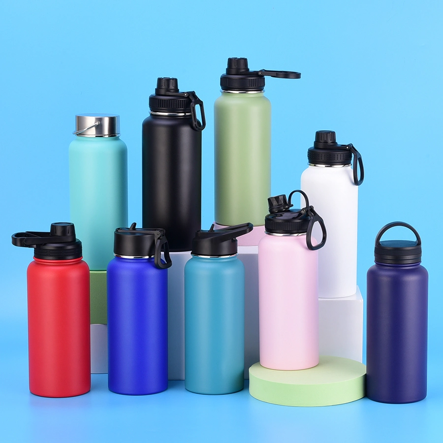 950ml Eco Friendly 32oz Gym Drink Sport Vacuum Double Wall Insulated Stainless Steel Flask Water Bottle