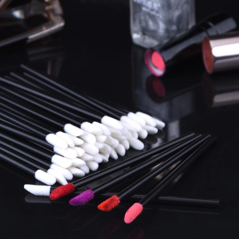 500pcs lèvre Wands applicateurs jetables Brosse à lèvre, rouge à lèvres brillant à lèvres de Pinceau applicateur Wands, Kits de maquillage beauté de l'applicateur Outil noir