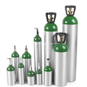 Medical Aluminum Oxygen Cylinders 5L with Pin Index Oxygen Valves Cga870