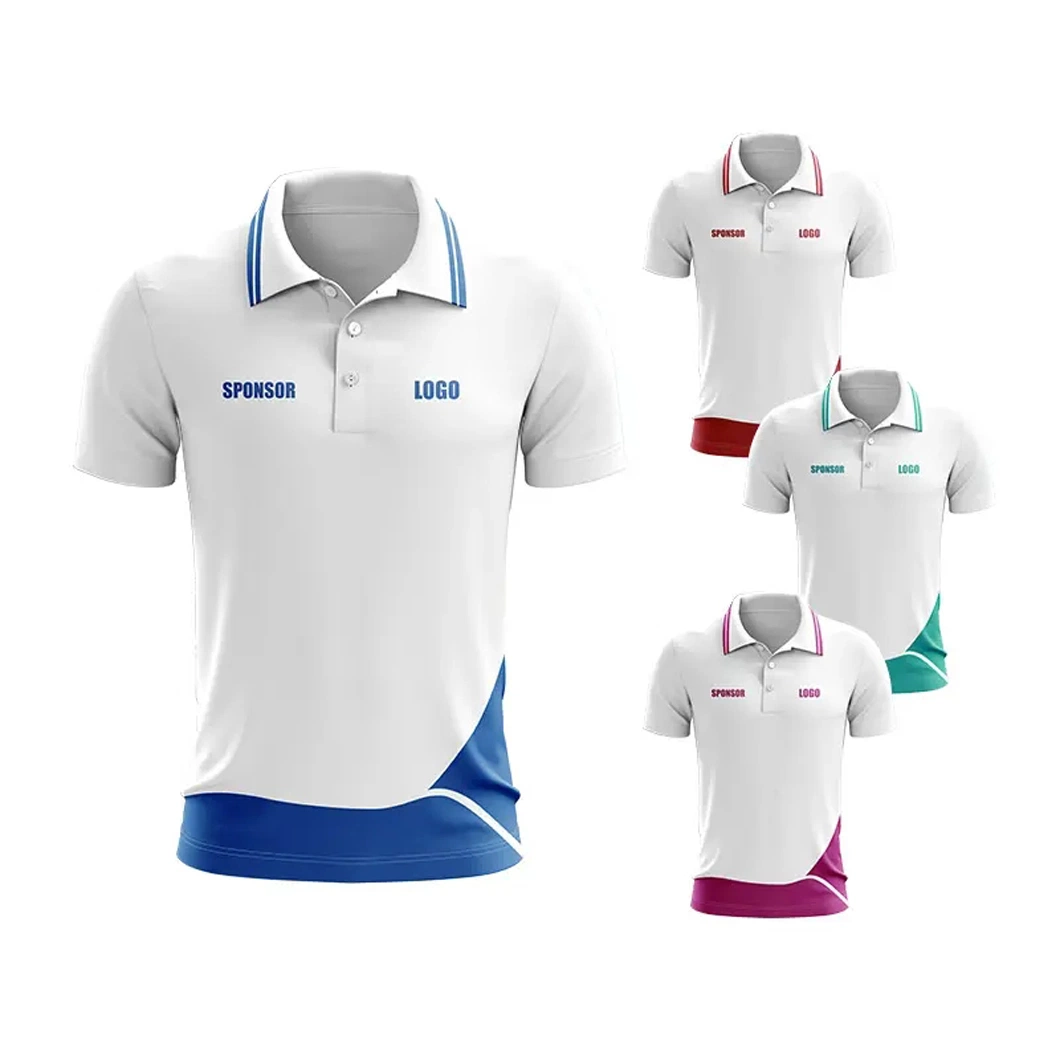 Custom Golf Dry Fit 100% Polyester Sublimation Tshirt Plus Size Men's Polo Shirt for Men