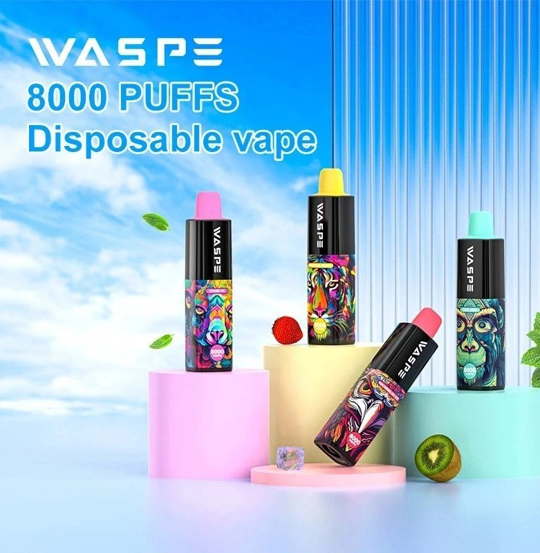 Zbood Customize Waspe 8000puff Supbliss Glitter Draco Mazaj V2 Elf Puff Bar Disposable Vape