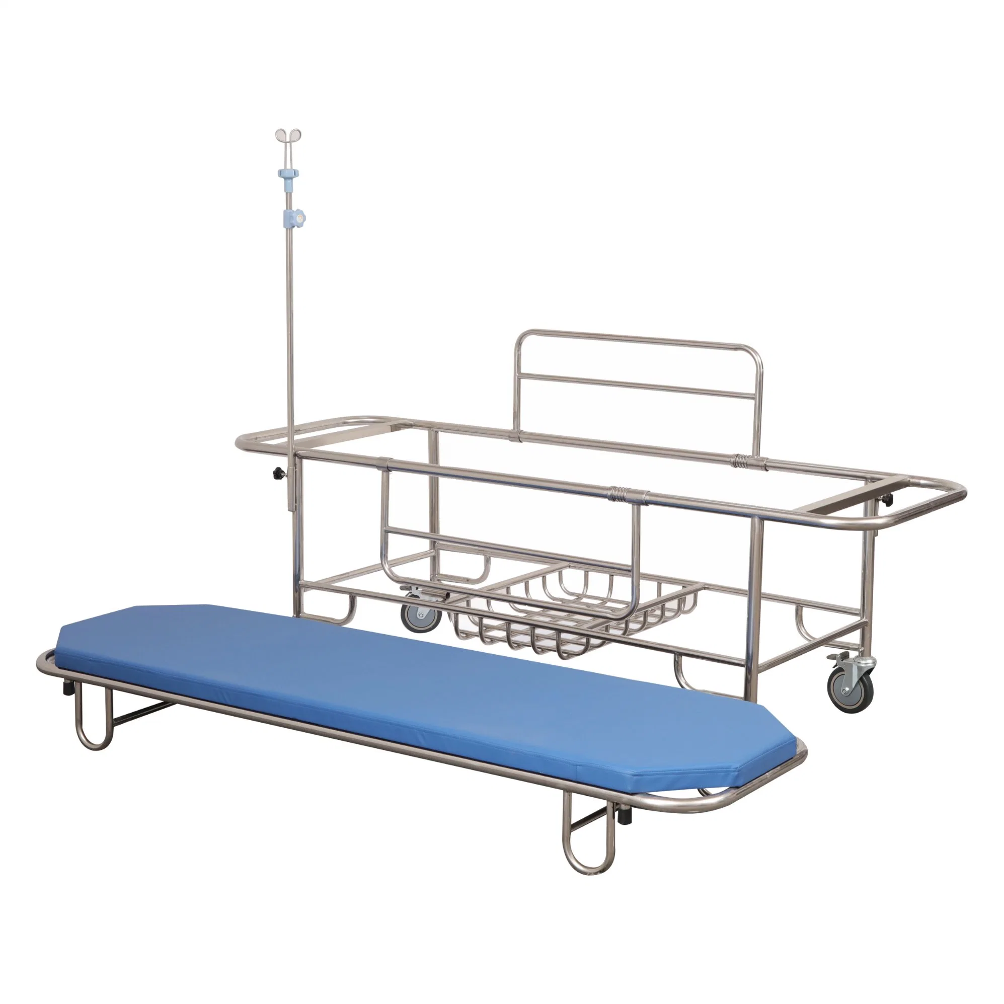 Hospital Folding Ambulance Emergency Transfer Stretcher Trolley Chair