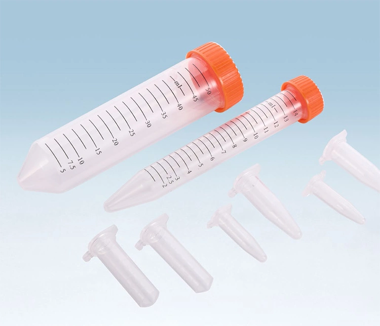 15ml 50ml Laboratory Consumable Conical Graduation PP Material Sterile Centrifuge Tube