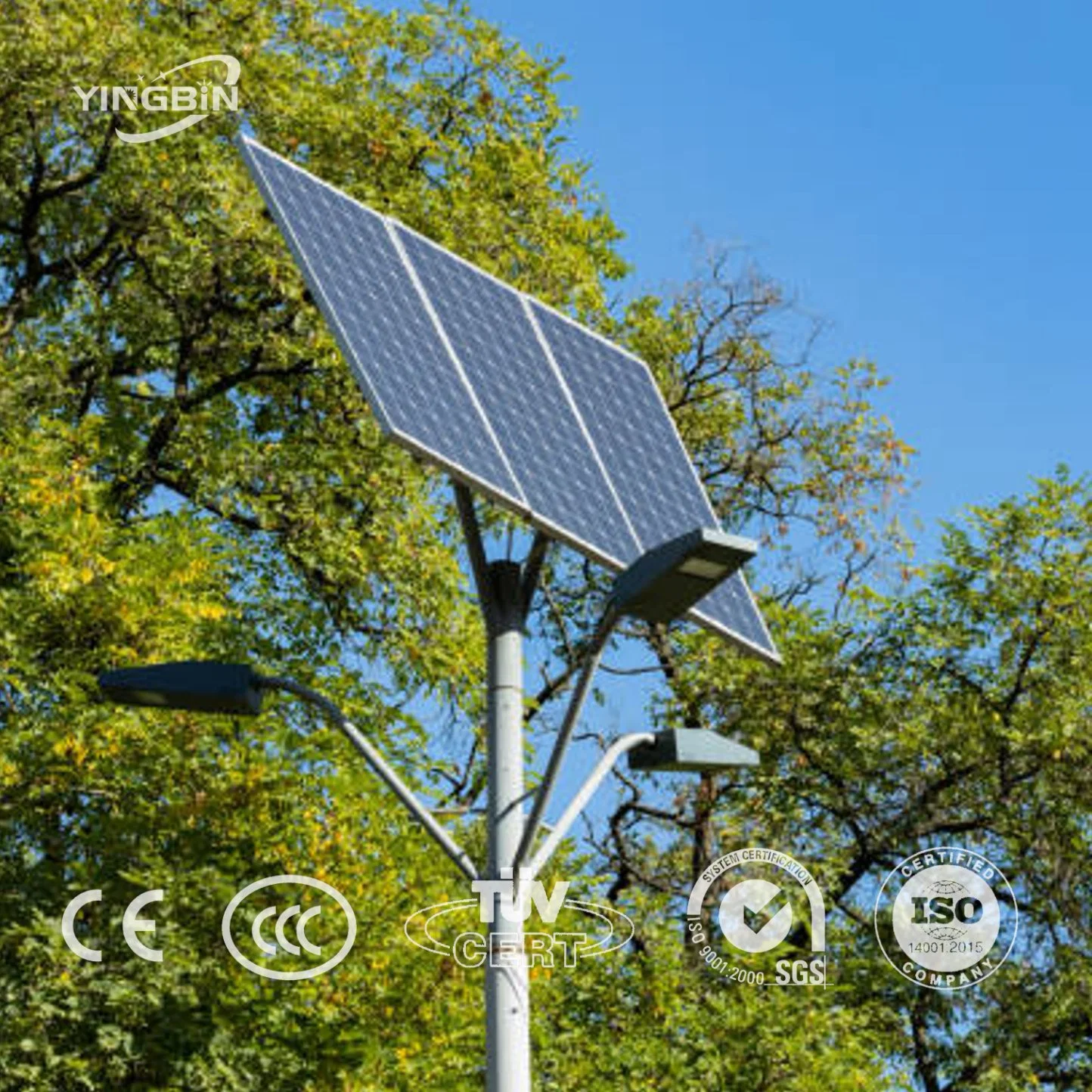 Manufacturer Heavy Duty Highway Aluminum Solar Powered LED Waterproof Outdoor Solar Street Light Pole
