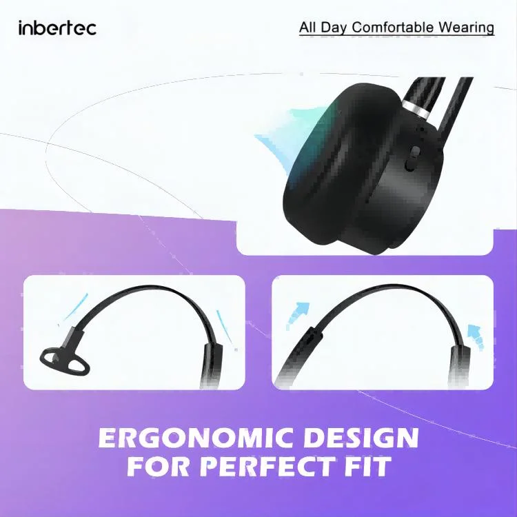 Fashionable Design Headphones with Noise Cancellation Function for Office Use