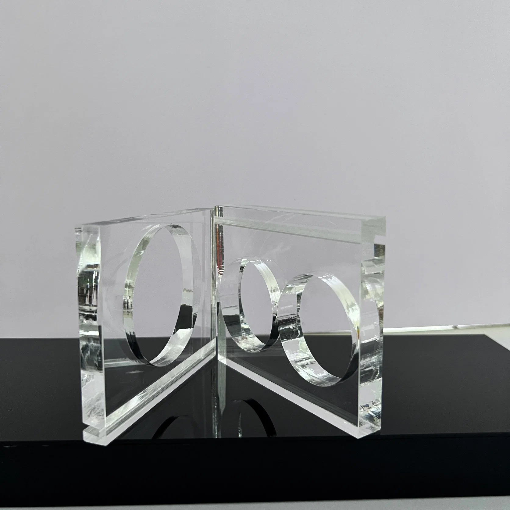 Acrylic Stackable Rectangular Acrylic Solid Block Clear Thick Brick for Exhibition Show