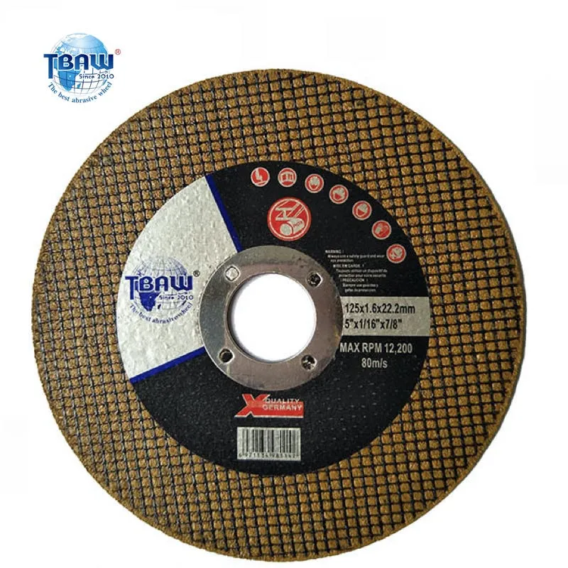 Original Factory Cuuting Wheel Abrasive High Efficiency Abrasive Cutting Disc for Metal Super-Thin Cutting Wheel Abrasive Disc 125*1.6*22.2mm Disco De Corte