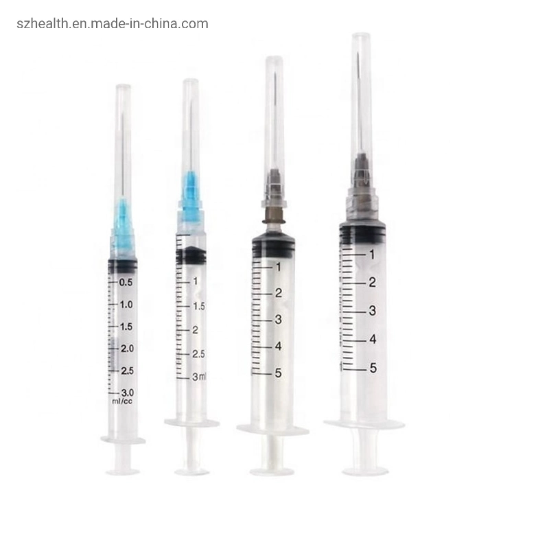 2ml Disposable Plastic Syringe with Needle Lure Lock