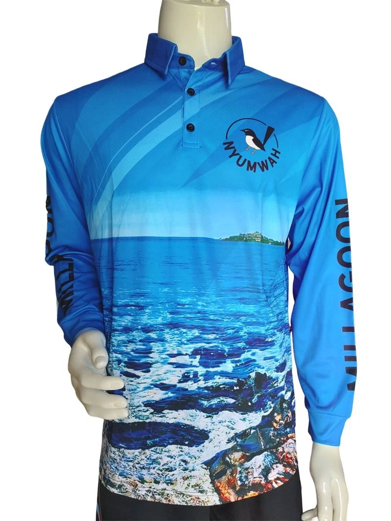 Custom Latest Design Long Sleeve Breathable Customize Tournament Sublimation Fishing T-Shirts Jersey UV Fishing Shirts