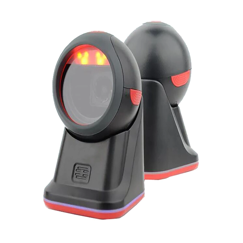 Plug and Play Easy Operating 2D Qr Desktop Omnidirectional Barcode Scanner Reader