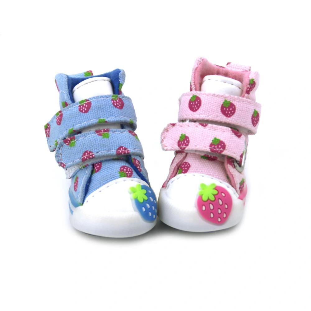 PU Canvas Green Pet Shoes