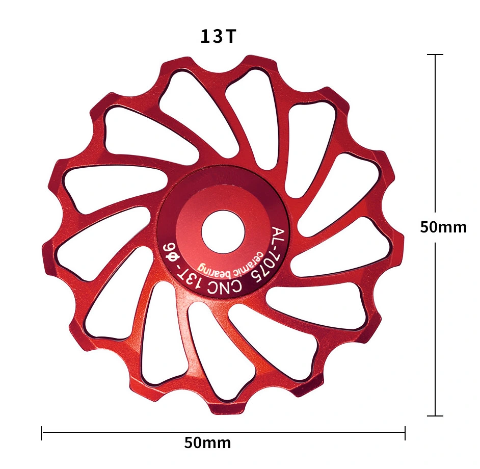 Bicycle Gudie Wheel Ceramic Tooth Metal Transmission Guide Wheel