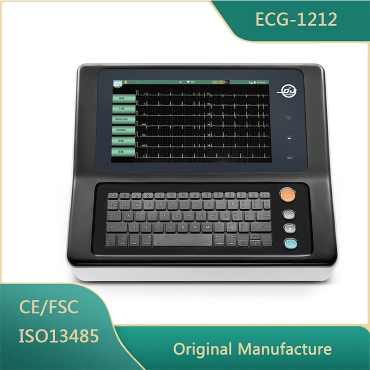 OEM 10.1inch Color Touch Screen 12 Channel ECG/EKG Machine with ISO13485