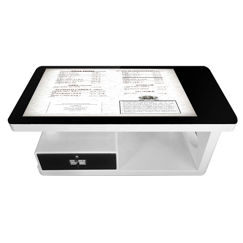 Pantalla táctil inteligente resistente al agua de 32/43/55/65 pulgadas Mesa LCD táctil interactiva Mesa para café/ juegos/restaurante/KTV/Conferencia/Casa