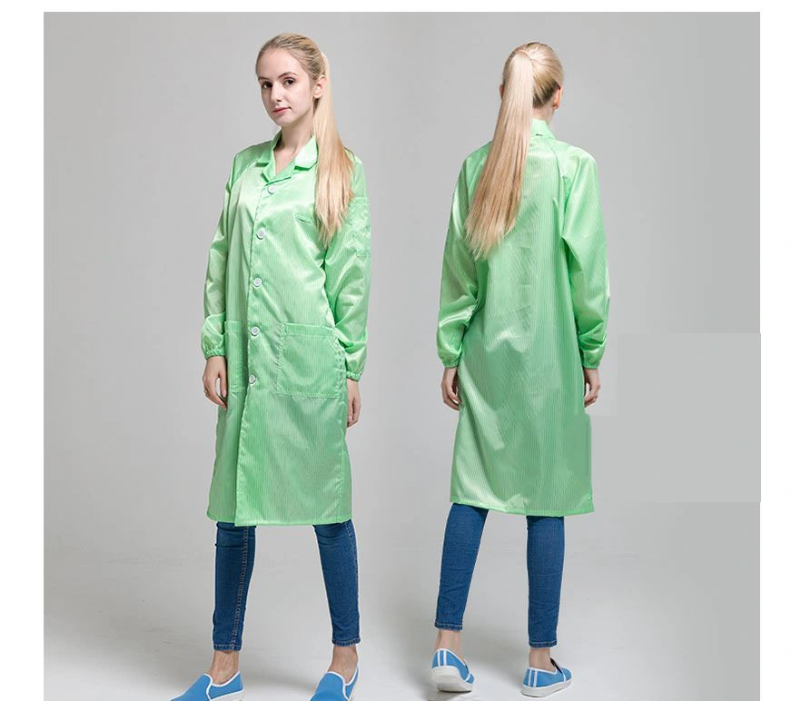 Anti-Static Protective Clothing Long Dust-Proof Clothing Electronic Factory Dust-Free Clothing