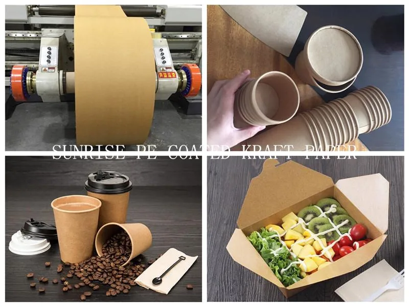 Food Grade PE Coated Kraft Paper for Coffee Paper Cup/Paper Bowl