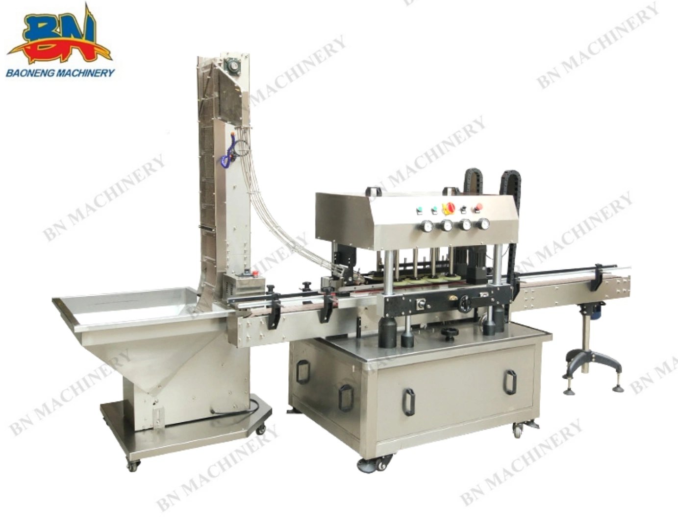 Well Made Automatic Linear Bottle Universal Capping Machine with High-Speed Cap Screwing