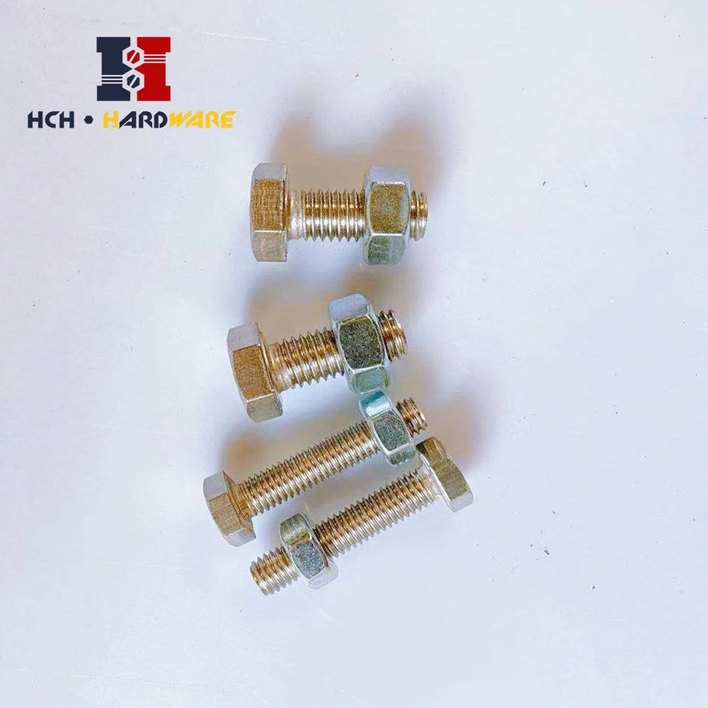 Hex Hexagon Head Cap Machine Screws Bolts with Nuts Washers