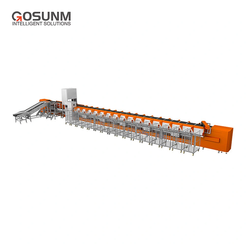 Gosunm Warehouse Package Parcel Converyor Sorting System Linear Cross Belt Sorting Machine