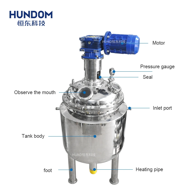 Stainless Steel Lab Mixer Pressure Vessel Liquid Mixing Machine Reactor