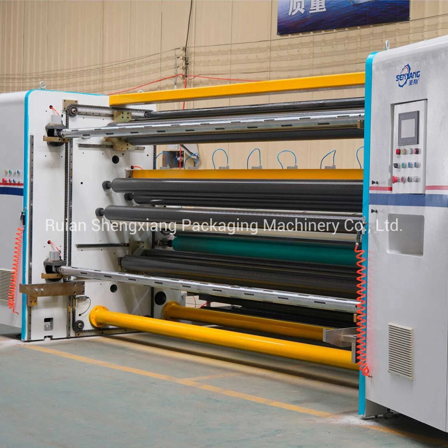 Bobbin Paper Slitting Rewinder Machine Line with Double Shafts