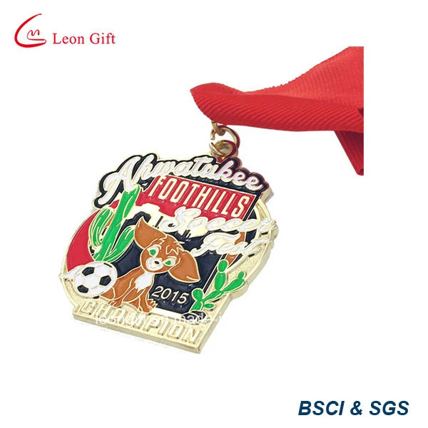 Best Factory Price Metallic Honor Medal with Neck Ribbon