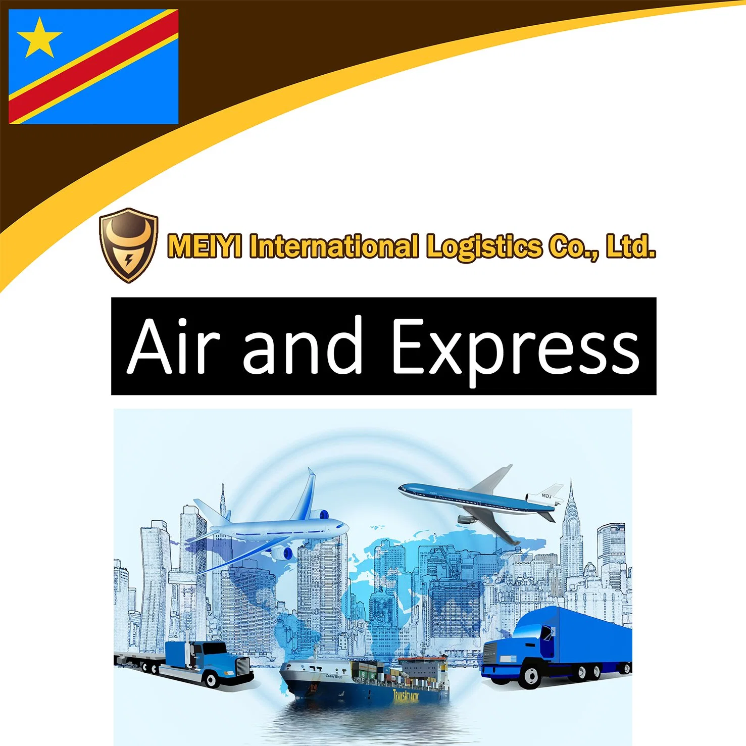 Shipping agent  From China to Congo international logistics air shippping  Alibaba express shipping service