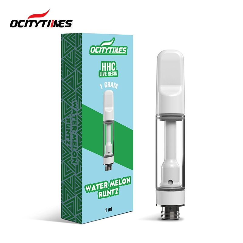 Ocitytimes 510 Thread 1ml Ceramic Core Vape Cartridges Thick Carts Atomizer White Black Packaging