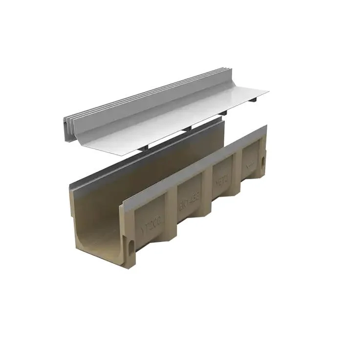 Resin Concrete Ageing Resistant Rainwater Drains Floor Gutters