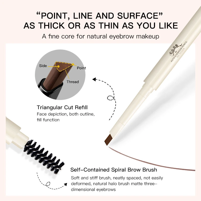 Portable Color Eyebrow Pencil Beauty Tool Skin Care Product