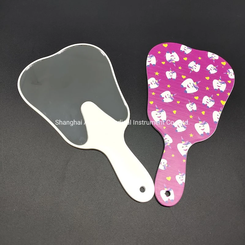 Dental Products Mouth Mirror with ABS Handles Printed