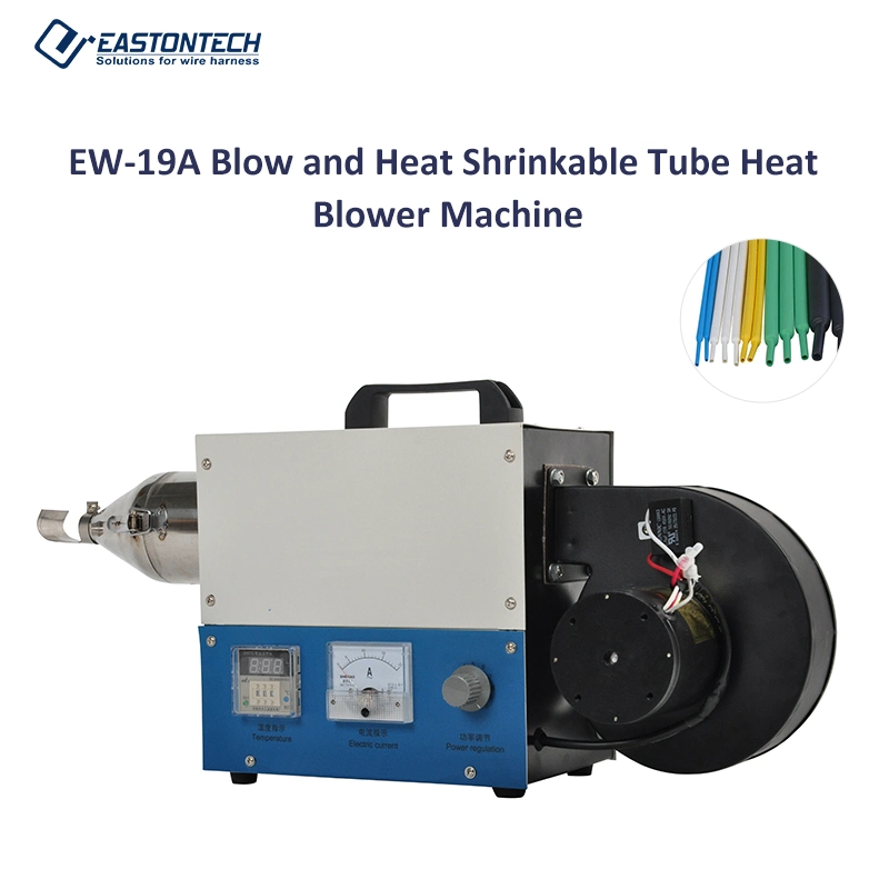 Tipo de mesa automática Hearing tubo retráctil Hearing Aire Blowing Machine Pistola de aire caliente para calentamiento de la maquinaria de tubos de contracción