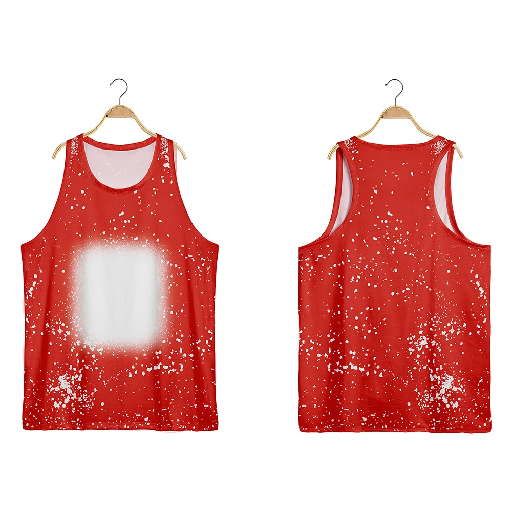 Custom Print Oversized Boys Unisex Tank Tops Cotton Polyester Sublimation Tank Top