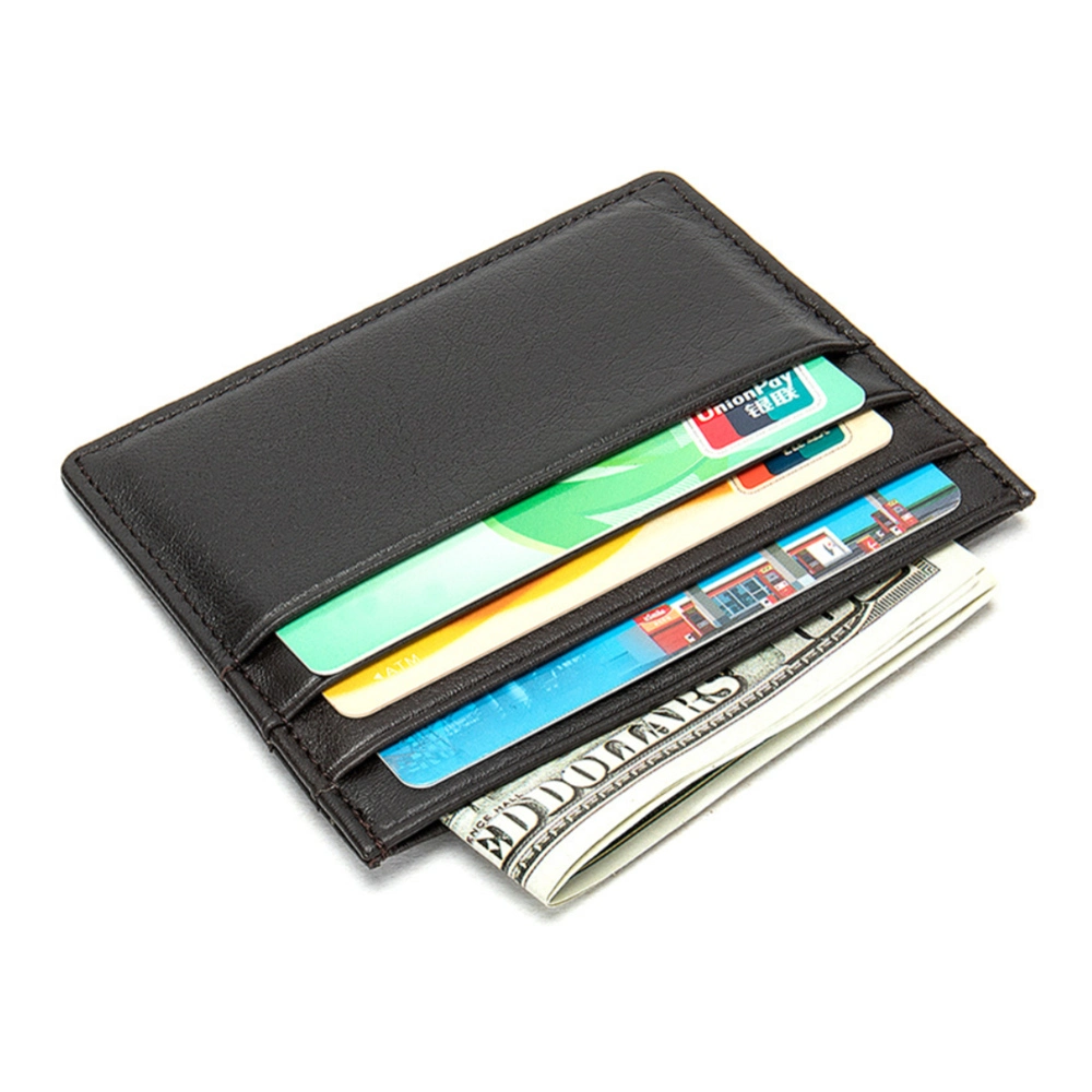 Custom Men&prime; S Wallet Cash Holder Money Case RFID Blocking Leather ID Name Card Case