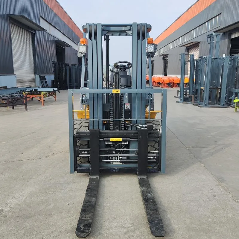 China Fabricante Forkllift Truck 2,5 toneladas montacargas con Full-Free Lift y abrazaderas de tambor,