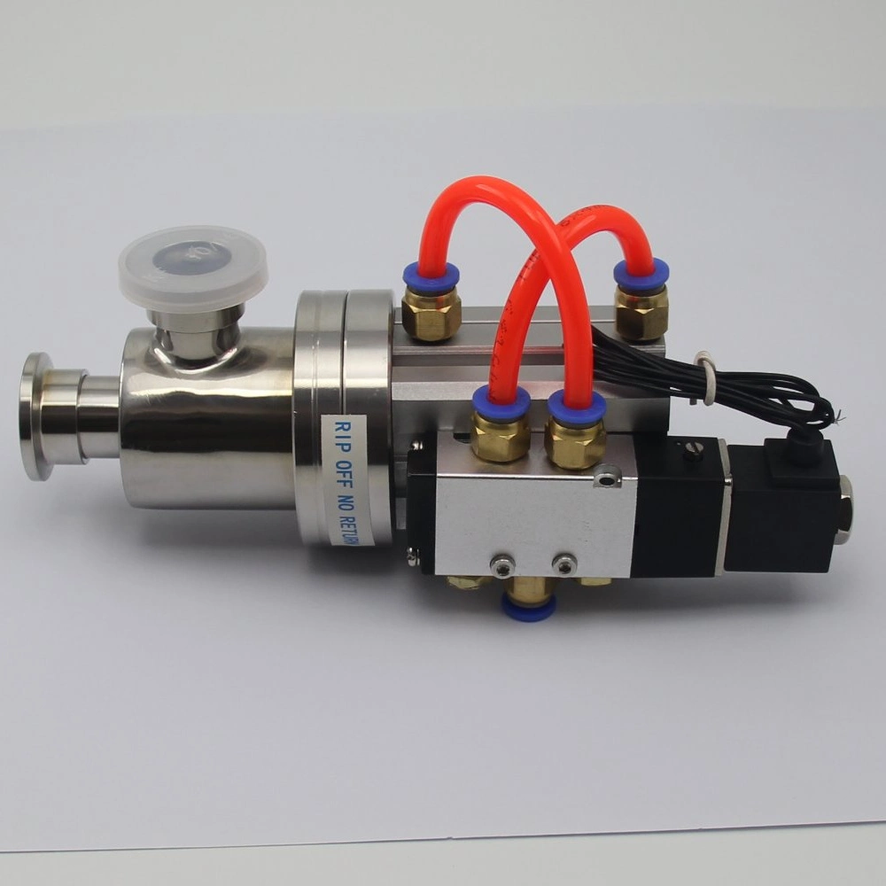 Professional Kf High Pressure Vacuum Gate Valves Y Types Stainless Steel Pneumatic Valve