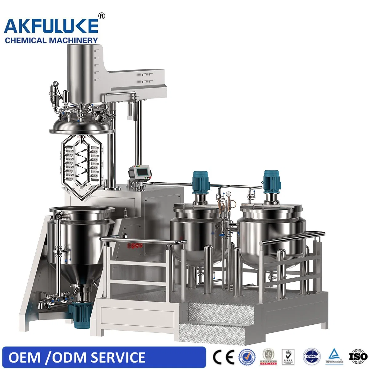 Shampoo Mixing Machine Mixer Dishwashing Mixing Tank Liquid Soap Production Line Chemical Making Machine Homogenizer Mixer Shampoo Hand Wash Sanitizer Detergent