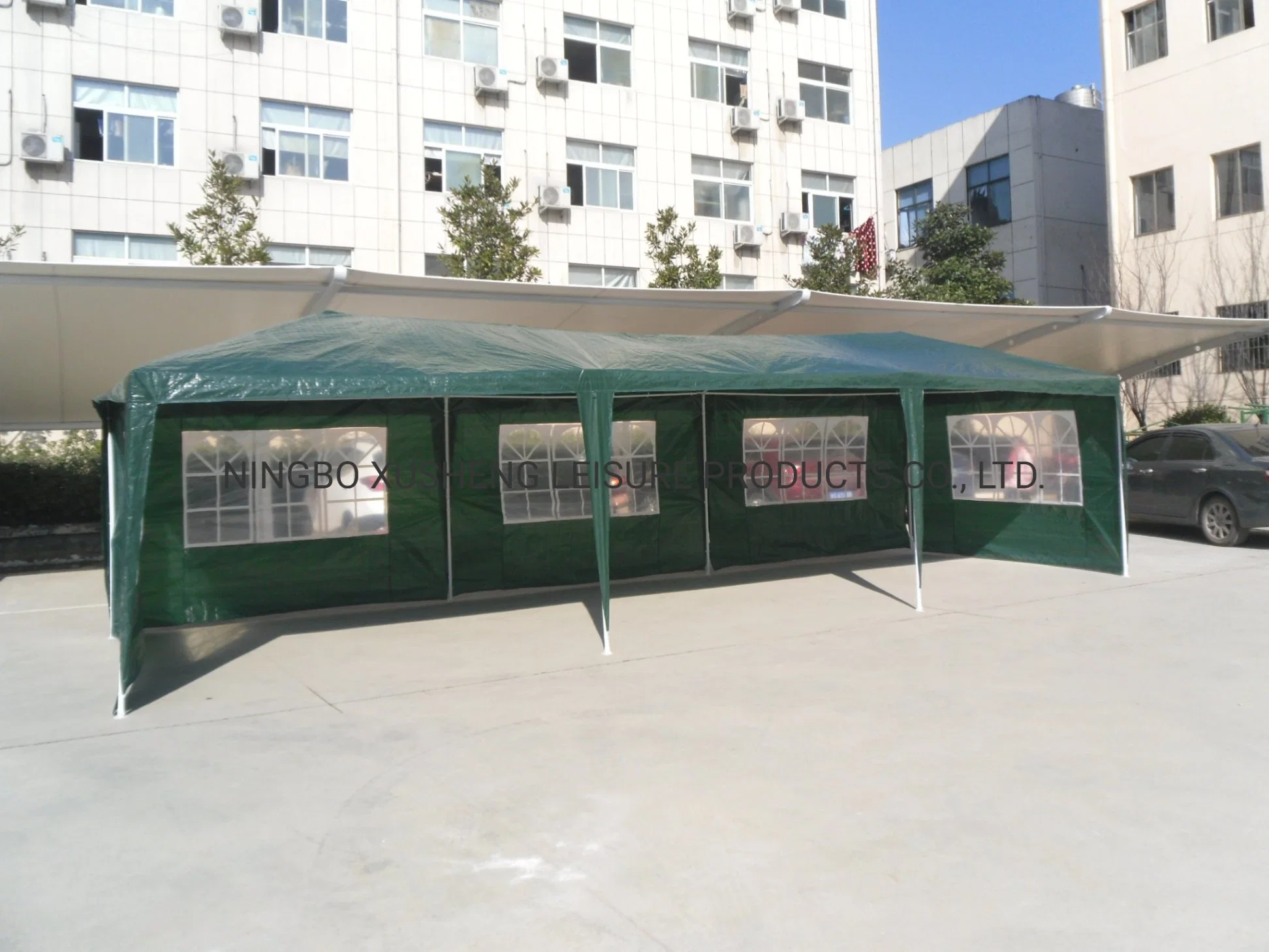 3X9m Outdoor Party Tent PE Gazebo with 5PCS Walls