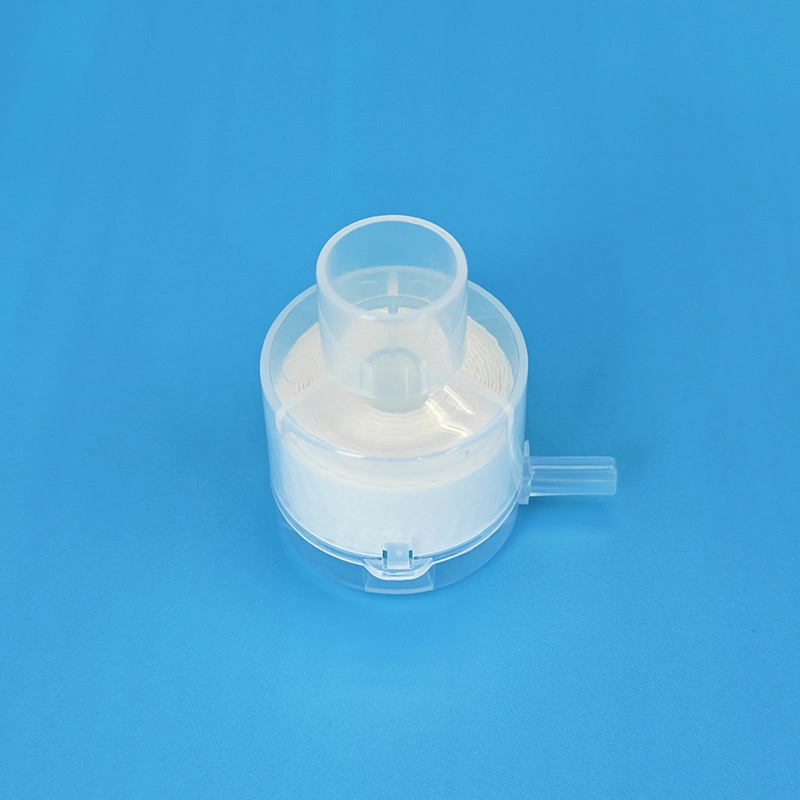 Traqueostomía HME filtro traqueal HME con succión y puerto de oxígeno Escriba 2
