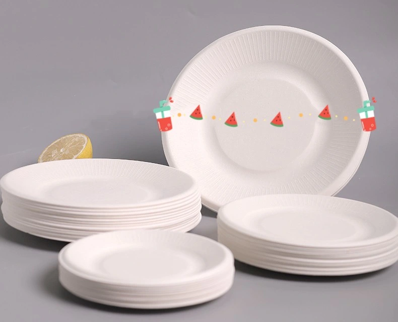 Amazon Degradation Tableware Hot Sale Waterproof and Oil-Proof and Degradable Meal Plates