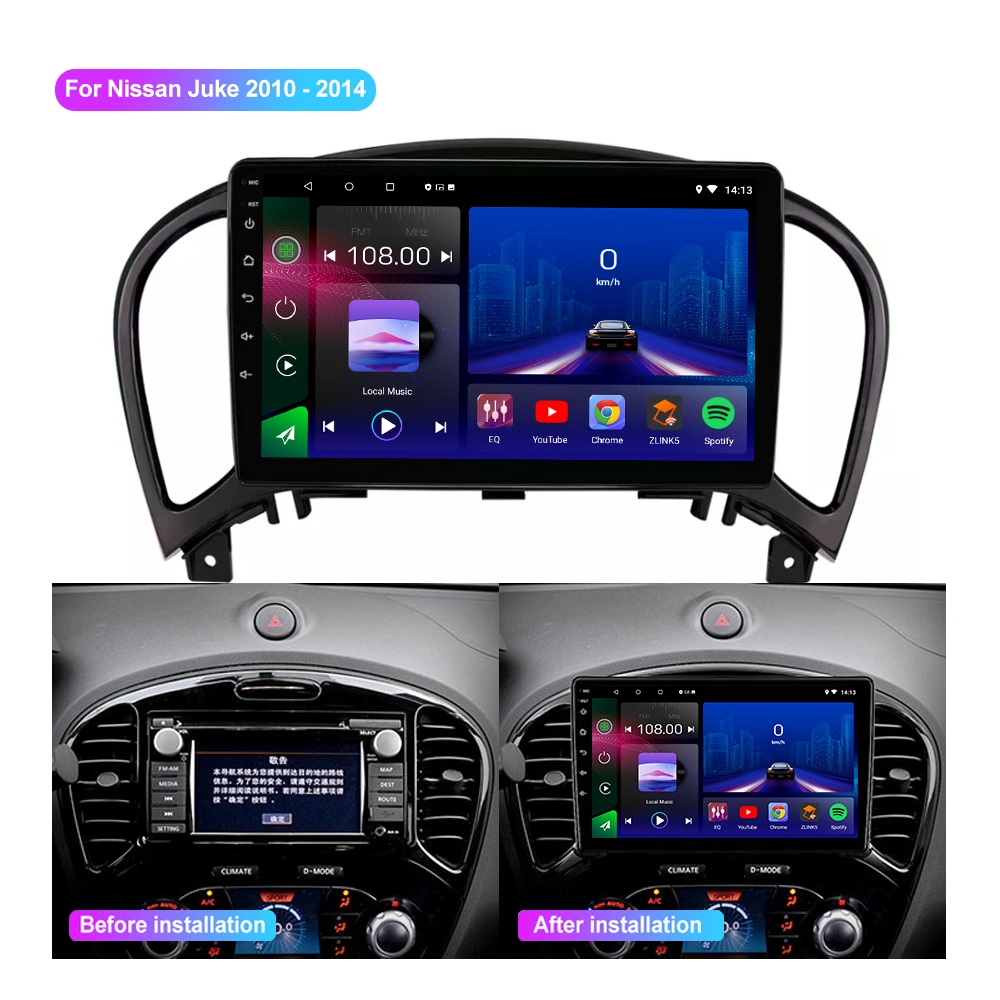 Jmance Car DVD for Nissan Juke 2010 - 2014 CarPlay راديو السيارة مشغل فيديو الوسائط المتعددة الملاحة GPS 9 Lnch