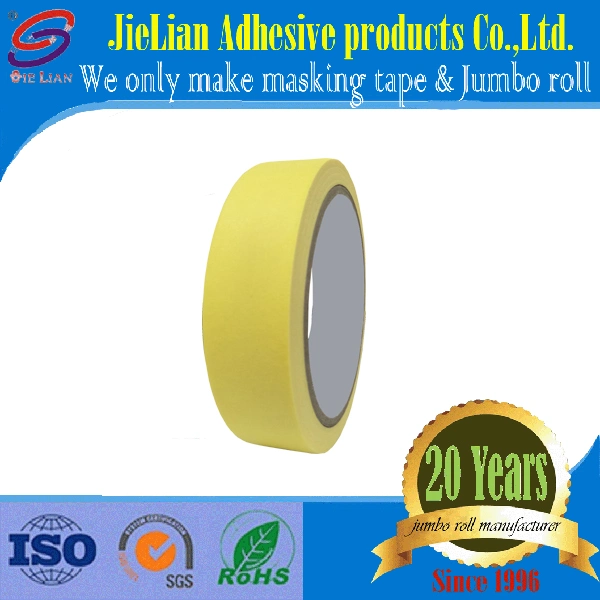 Yellow Crepe Paper Adhesive Masking Tape China Factory